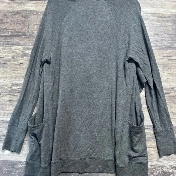 Athleta Dark Gray Open Front Cardigan Womens Small - Picture 2 of 4